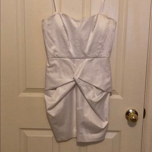 BCBG White Strapless Mini